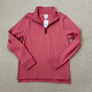 J Crew Crew Cuts Boys Quarter-Zip Pullover Size Large NWT